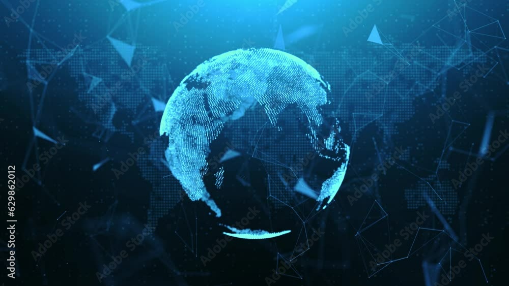 Poster global network connection and data connections concept. worldwide big data cloud. world connections 