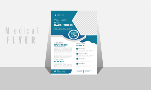 Professional  Medical Flyer Design Template. 