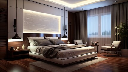 Bedroom design ideas, generative ai