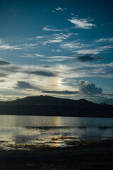 sunrise over the lake