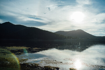 lake in the mountains
