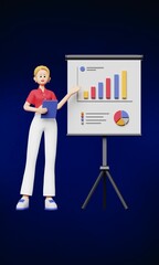 Crisp images of businesswomen in office settings, ideal for professional presentations and graph analyses. Find the perfect visuals for your corporate needs.