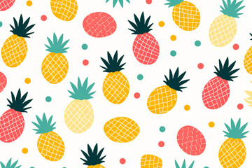 A minimalist texture presents a pattern of minimalist pineapple silhouettes, with their iconic shape and minimalistic design elements adding a touch of whimsy and playfulness. 