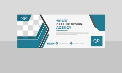 Professional Facebook cover  or Web banner Design Template. 