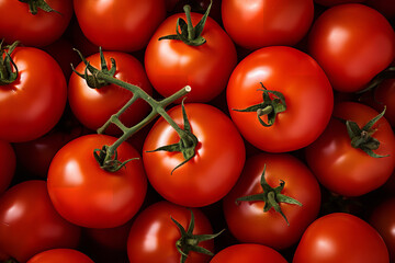 background of ripe tomato, photo, good sharpness, detail, close-up, top view,