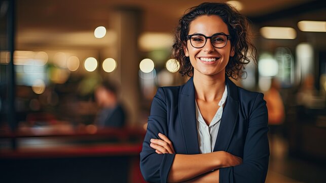 portrait of a businesswoman in a suit