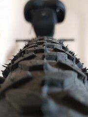 Black tread tires for mountain sports bikes