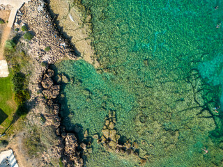 Cyprus, Protaras city, a boat pulling a balloon with a smile on the sea