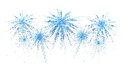 Sparkling fireworks to celebrate,Anniversary party concept.