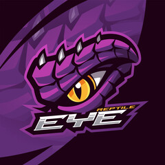 PrintReptile eyes mascot esport logo