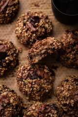cookies moelleux avoine chocolat fait maison