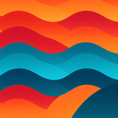 Fototapeta premium Background 4 Colour Cartoon Style for Social Media