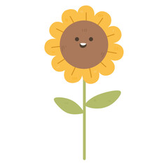 Sunflower  cute cartoon cozy autumn 