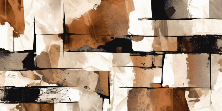 abstract background in brown earth tones, generative ai