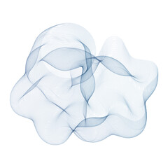 Abstract wave pattern. Blue wave. Decor element. eps 10