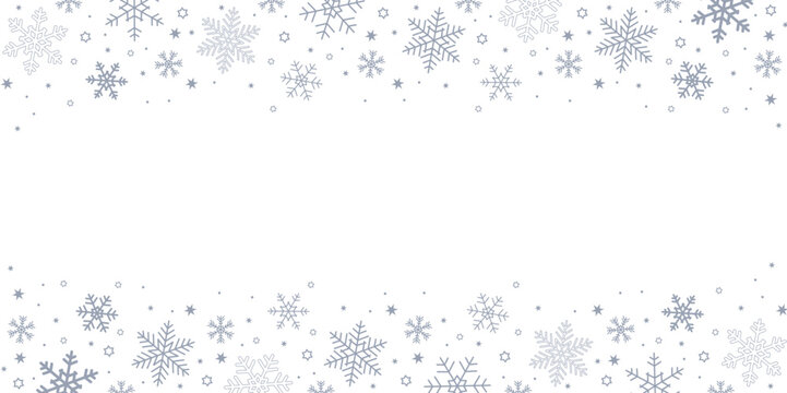 bright banner christmas card with snowflake border vector illustration EPS10