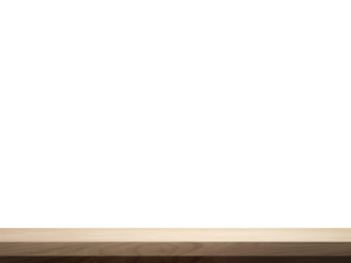 empty wooden table front view isolated PNG transparent