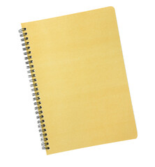 Notebook isolated on transparent background, PNG.