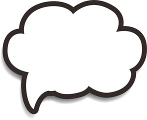 Think talk speech bubbles. Vector blank empty speech bubbles vector illustration, Vector of speech bubbles collections