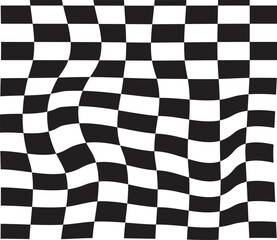 black and white checkered flag