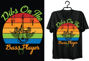 Bass Player Svg T-shirt Design. Funny Gift Bass Player T-shirt Design For Music Lovers. Typography, Custom, Vector, Svg t-shirt design. World All Bass Player T-shirt Design For Bass Lovers