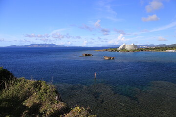 Scenery of "Manzamo" in Okinawa Prefecture, Japan