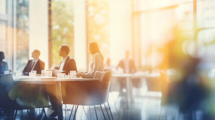 Business people meeting at table - blurred banner / background image.



Generative AI
