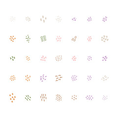 Abstract dot shape icon illustration