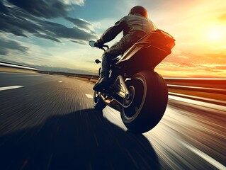 Freiheit auf zwei Rädern: Der Motorradfahrer unterwegs