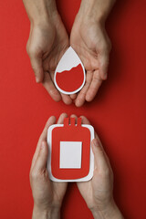 Blood donation, concept of awareness and donation