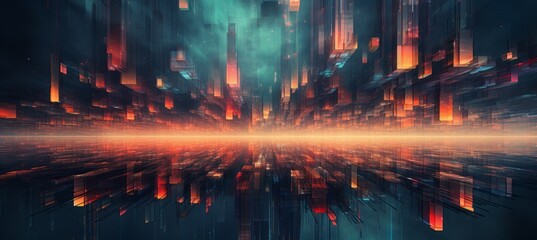 Obraz premium Virtual world. Generative AI technology.