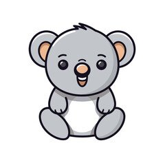 Fototapeta premium Koala. Koala hand-drawn comic illustration. Cute vector doodle style cartoon illustration.