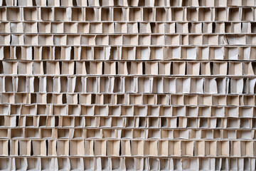 Corrugated Cardboard packing material. Texture of corrugated paper sheets made from cellulose....