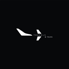 Airplane Icon Vector Transportation Logo Template