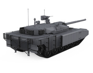 Military Tank Isolated