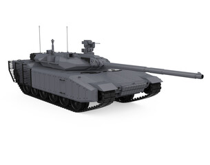 Fototapeta premium Military Tank Isolated
