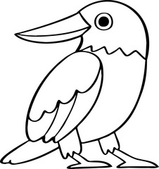hand drawn bird illustration.