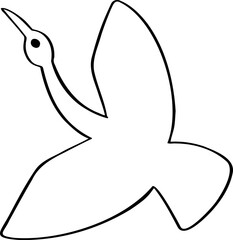Naklejka na ściany i meble hand drawn bird illustration.