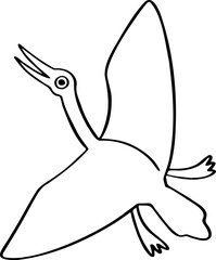 hand drawn bird illustration.