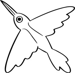 hand drawn bird illustration.