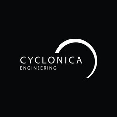 Simple curved  line logo design 