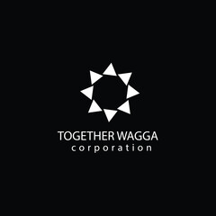 Fototapeta premium Isolated on a black background star symbols.
