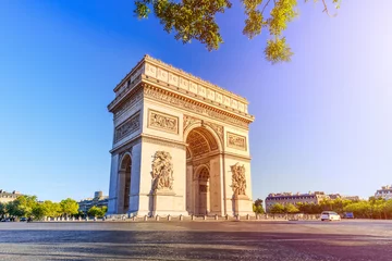 Foto op Aluminium Paris, France. Arch of Triumph early morning. © SCStock