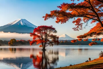 mountain in autumn season