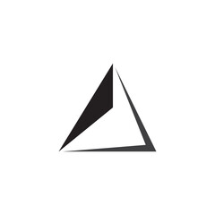 Triangle logo design vector template.