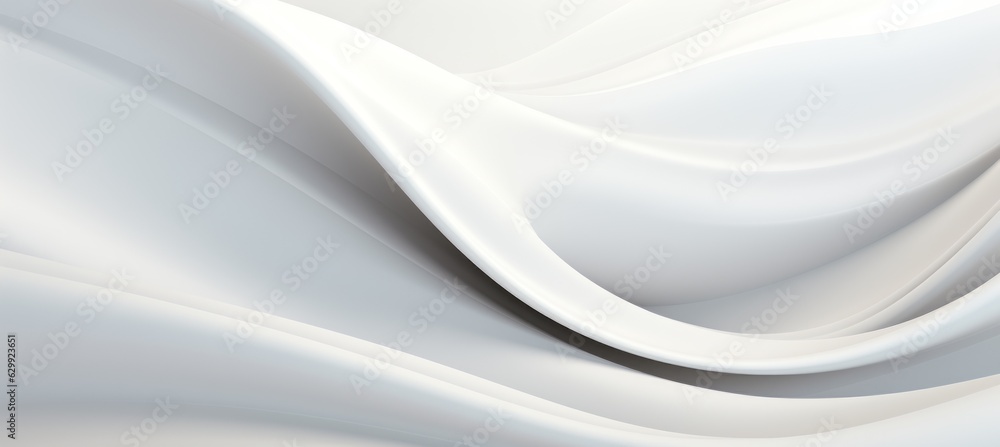 Poster smooth wavy white texture background. generative ai technology.