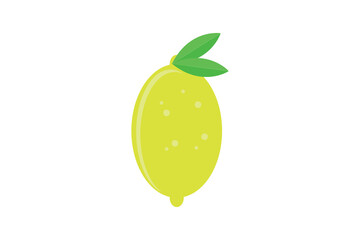 Lemon fruit flat vector design