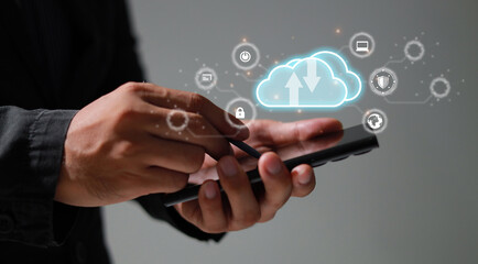 Cloud Computer technology and storage online for computer busine