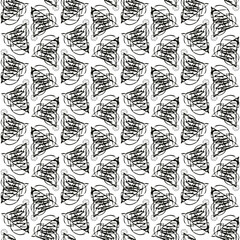 Seamless abstract black and white background