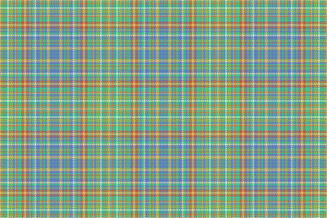 Fabric background texture of tartan check pattern with a plaid vector seamless textile.
